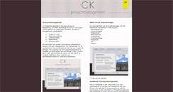Desktop Screenshot of ckprojectmanagement.nl