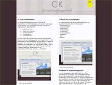 Tablet Screenshot of ckprojectmanagement.nl